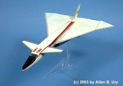 TWA Mach 3 Jetliner by Lindberg